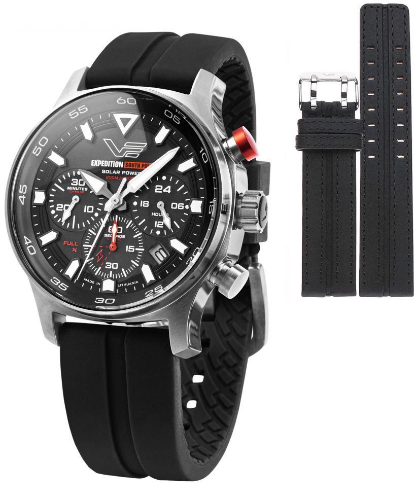 Zegarek męski Vostok Europe Expedition South Pole Solar Power Chronograph Limited Edition SET + pasek Vostok