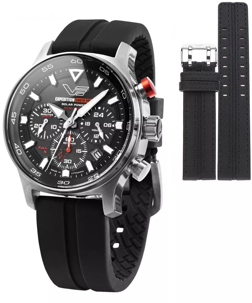 Zegarek męski Vostok Europe Expedition South Pole Solar Power Chronograph Limited Edition SET + pasek Vostok