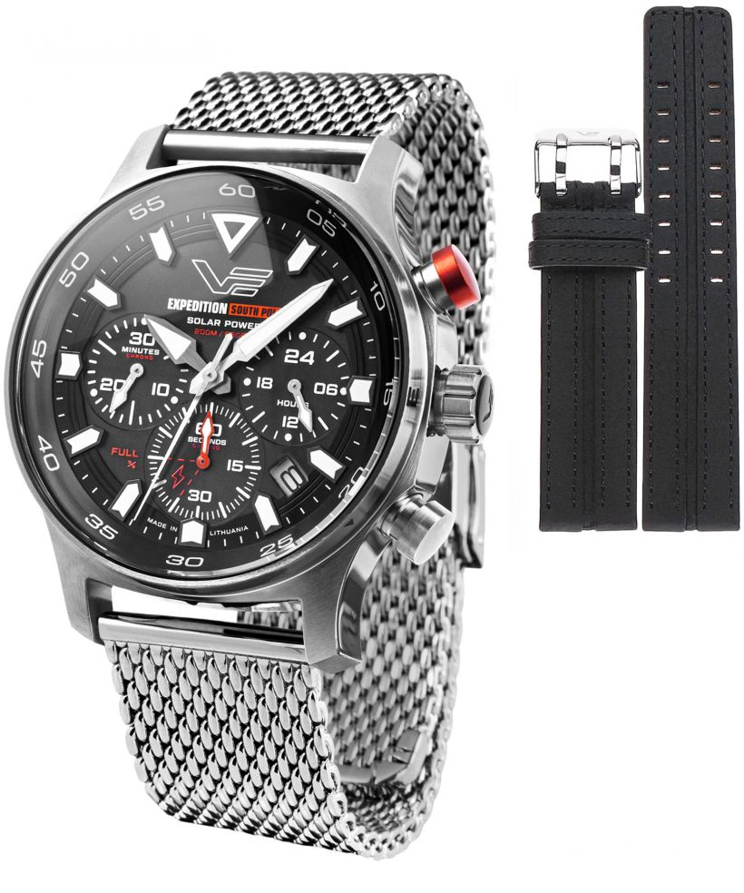 Zegarek męski Vostok Europe Expedition South Pole Solar Power Chronograph Limited Edition SET + pasek Vostok