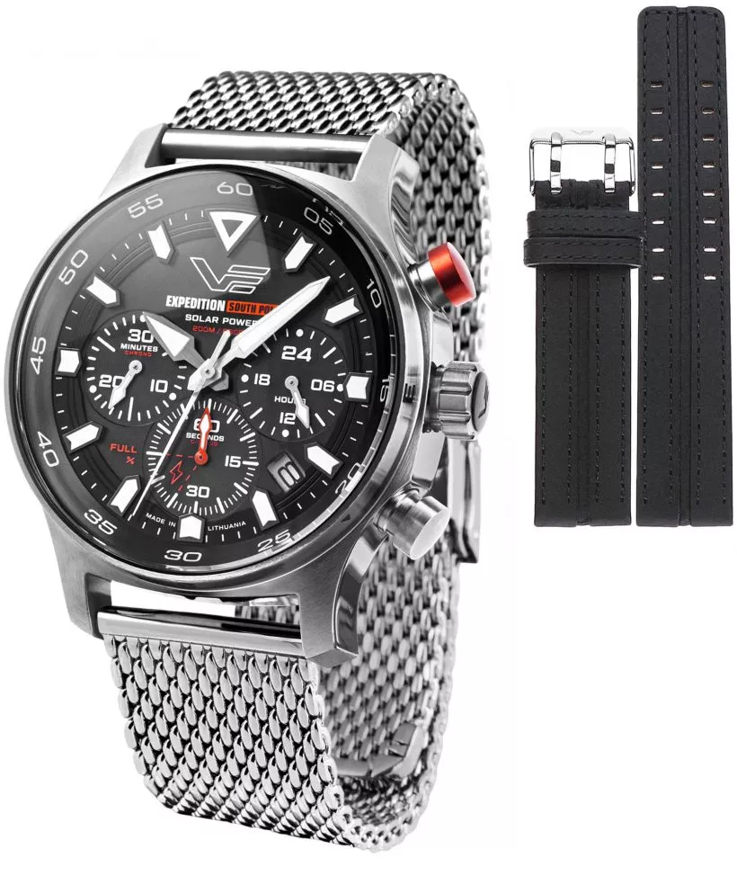 Zegarek męski Vostok Europe Expedition South Pole Solar Power Chronograph Limited Edition SET + pasek Vostok