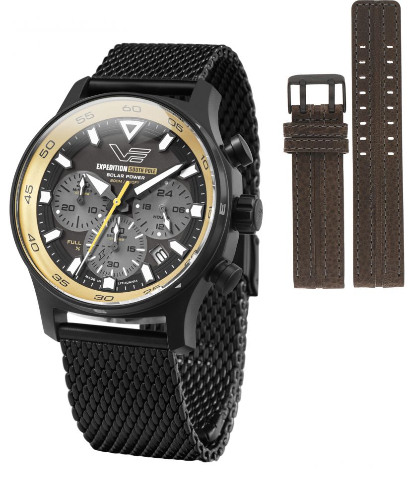 Zegarek męski Vostok Europe Expedition South Pole Solar Power Chronograph Limited Edition SET + pasek Vostok