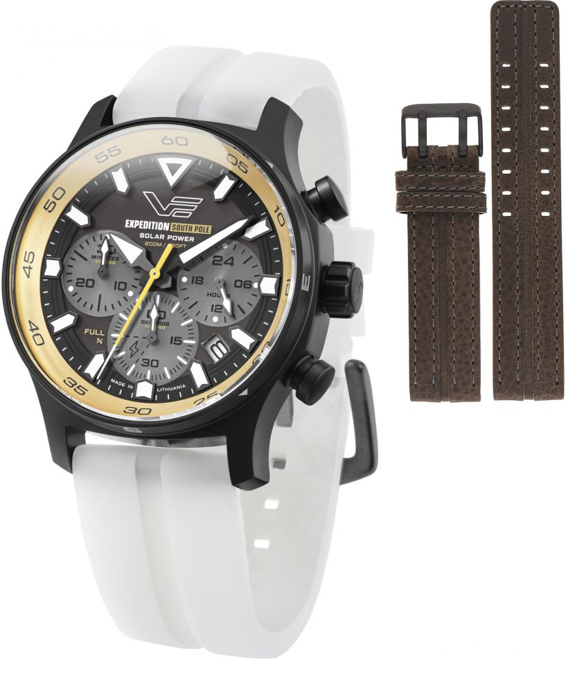 Zegarek męski Vostok Europe Expedition South Pole Solar Power Chronograph Limited Edition SET + pasek Vostok