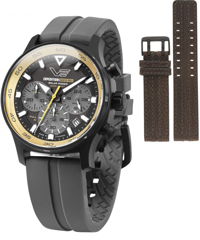Zegarek męski Vostok Europe Expedition South Pole Solar Power Chronograph Limited Edition SET + pasek Vostok