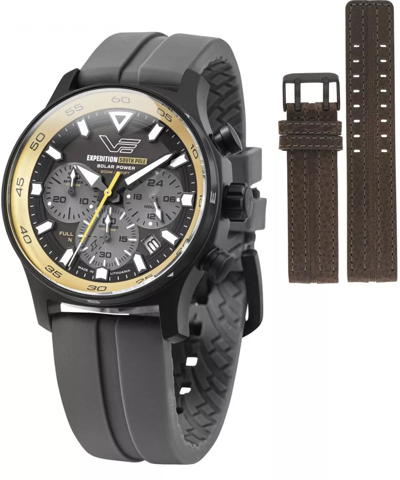 Zegarek męski Vostok Europe Expedition South Pole Solar Power Chronograph Limited Edition SET + pasek Vostok