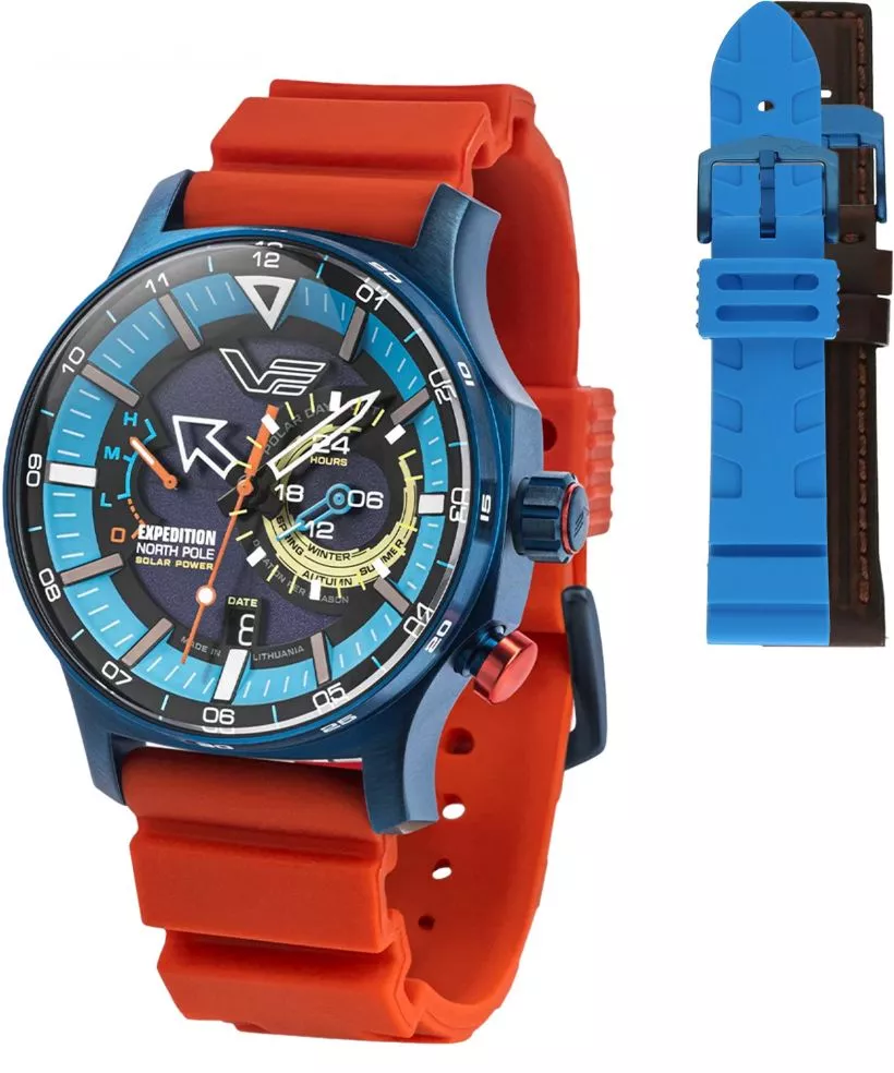 Zegarek męski Vostok Europe Expedition North Pole Polar Ice Limited Edition SET + 2 paski Vostok
