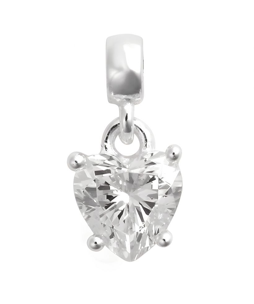 Zawieszka Daniel Wellington Heart White Crystal Charm