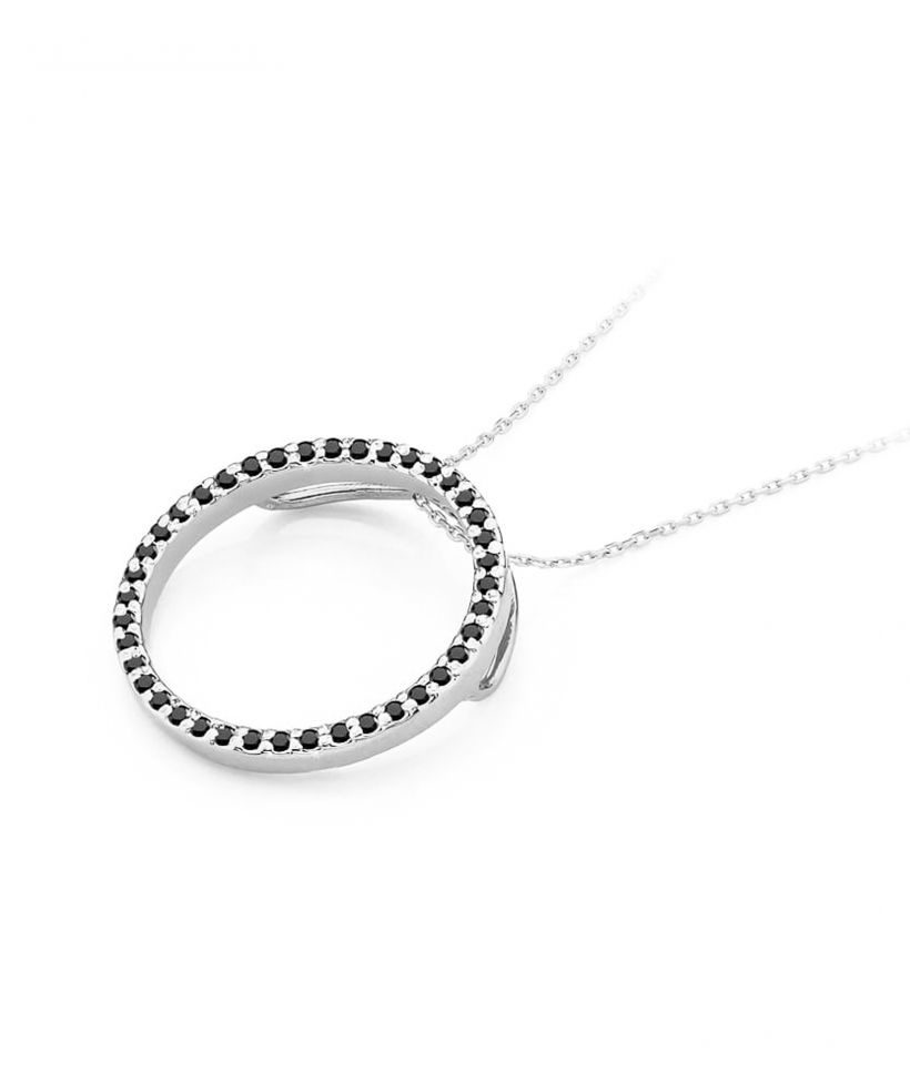 Zawieszka Bonore ze Złota próby 585 z czarnym brylantem 0,2 ct