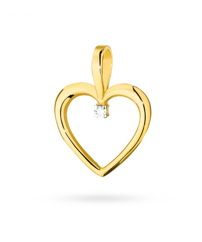 Zawieszka Bonore ze Złota próby 585 z diamentem 0,005 ct