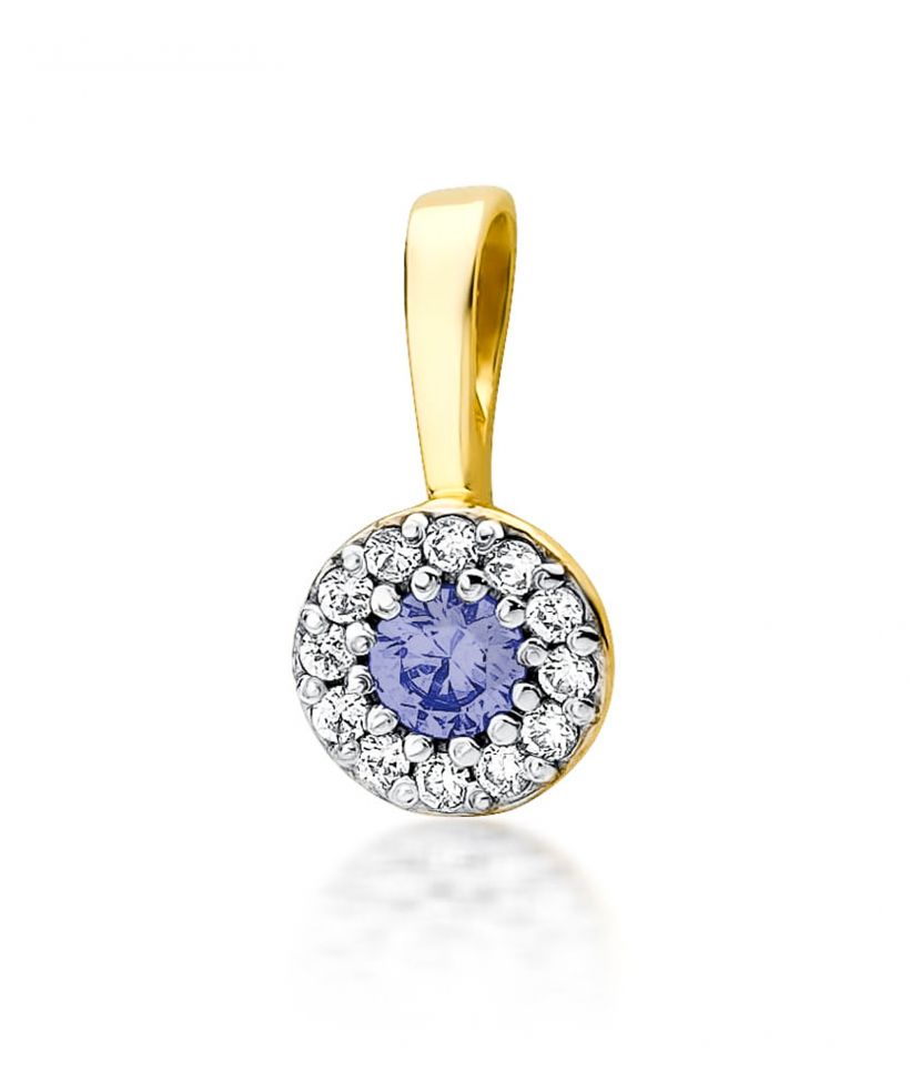 Zawieszka Bonore ze Złota próby 585 z tanzanitem 0,15 ct
