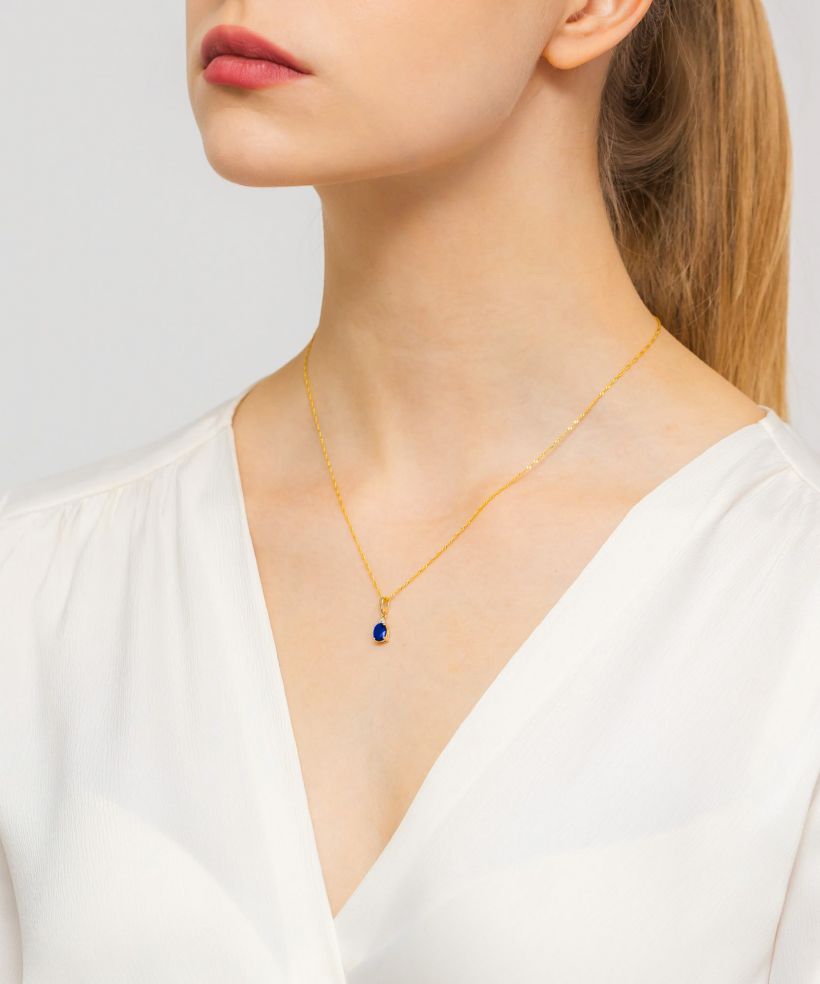 Zawieszka Bonore ze Złota próby 585 z szafirem 0,9 ct