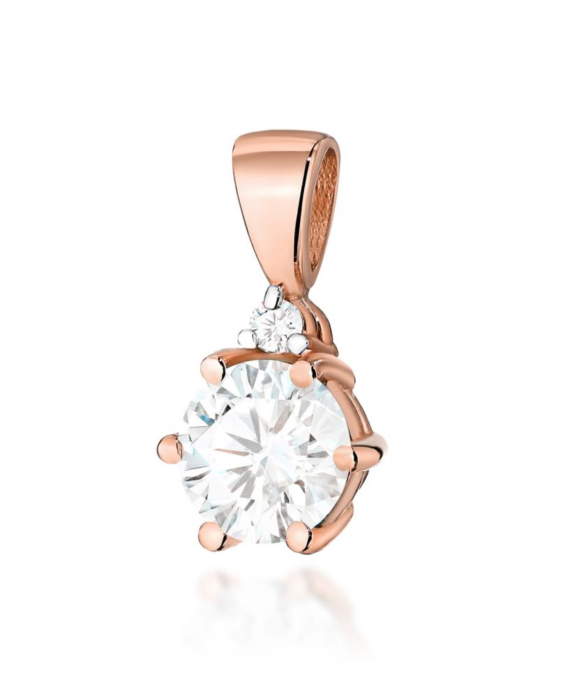 Zawieszka Bonore ze Złota próby 585 z białym szafirem 0,6 ct