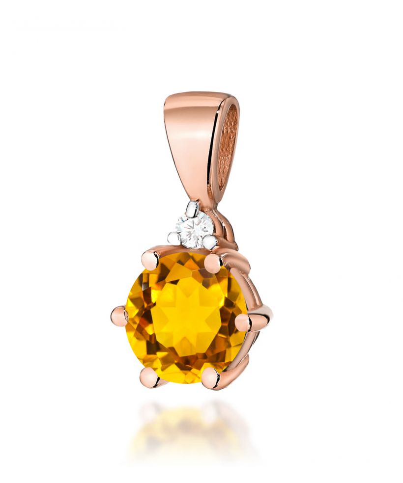 Zawieszka Bonore ze Złota próby 585 z cytrynem 0,5 ct