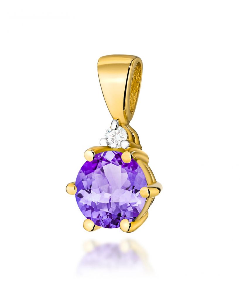 Zawieszka Bonore ze Złota próby 585 z ametystem 0,5 ct