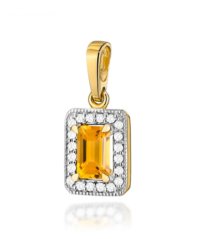 Zawieszka Bonore ze Złota próby 585 z cytrynem 0,6 ct