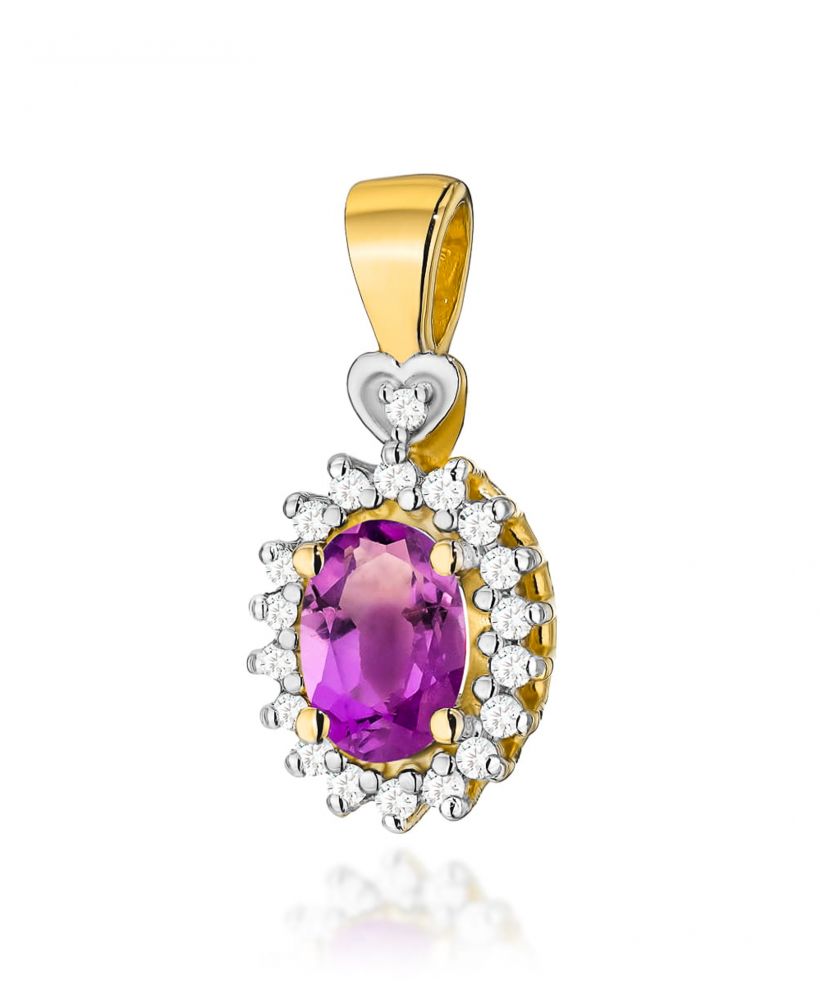 Zawieszka Bonore ze Złota próby 585 z ametystem 0,4 ct
