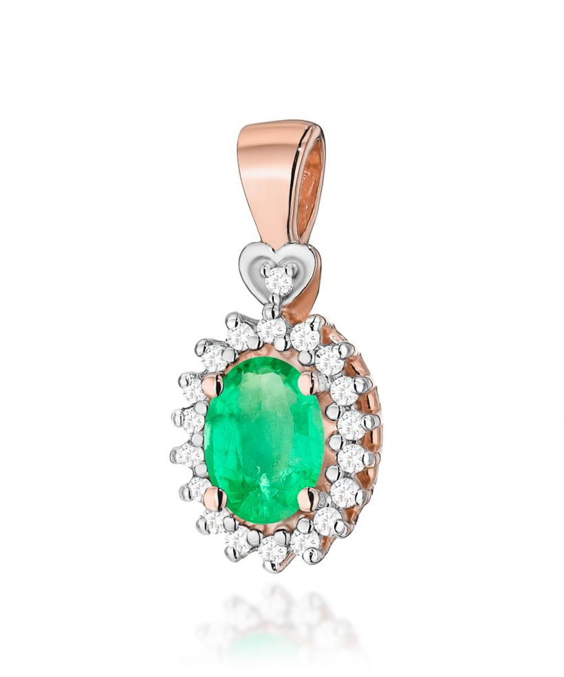 Zawieszka Bonore ze Złota próby 585 ze szmaragdem 0,4 ct