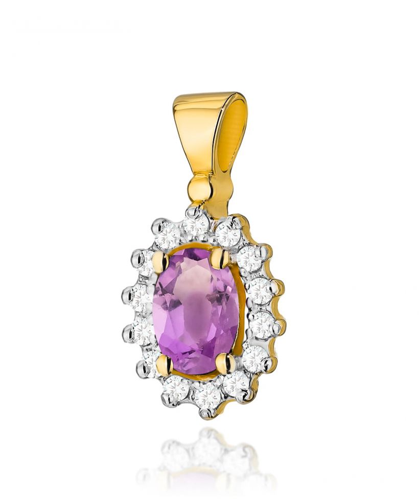 Zawieszka Bonore ze Złota próby 585 z ametystem 0,4 ct