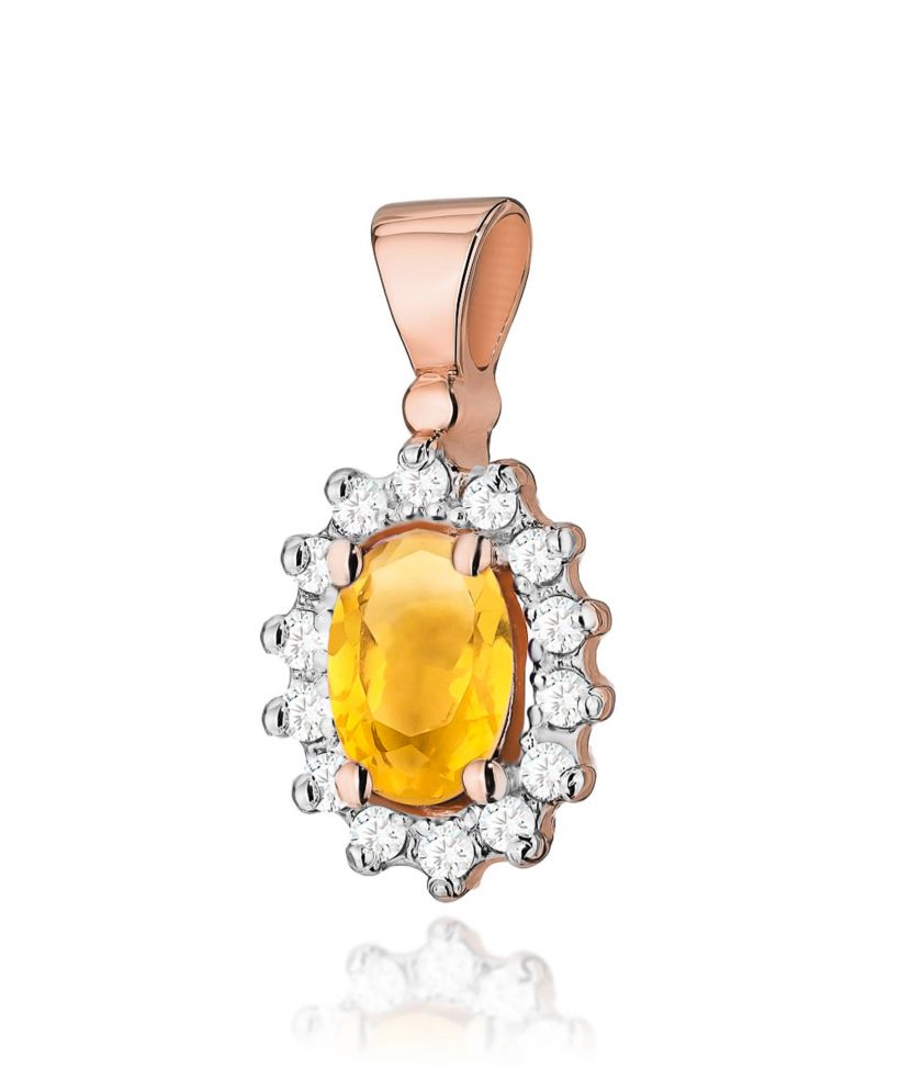 Zawieszka Bonore ze Złota próby 585 z cytrynem 0,6 ct