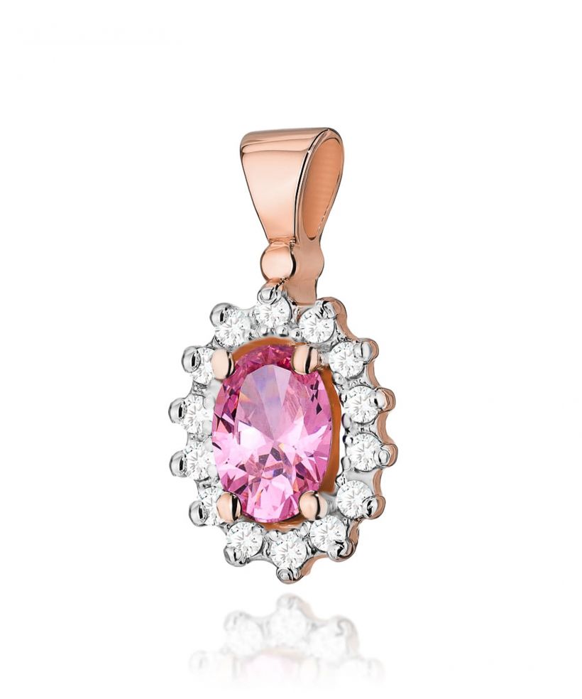 Zawieszka Bonore ze Złota próby 585 z różowym topazem 0,5 ct