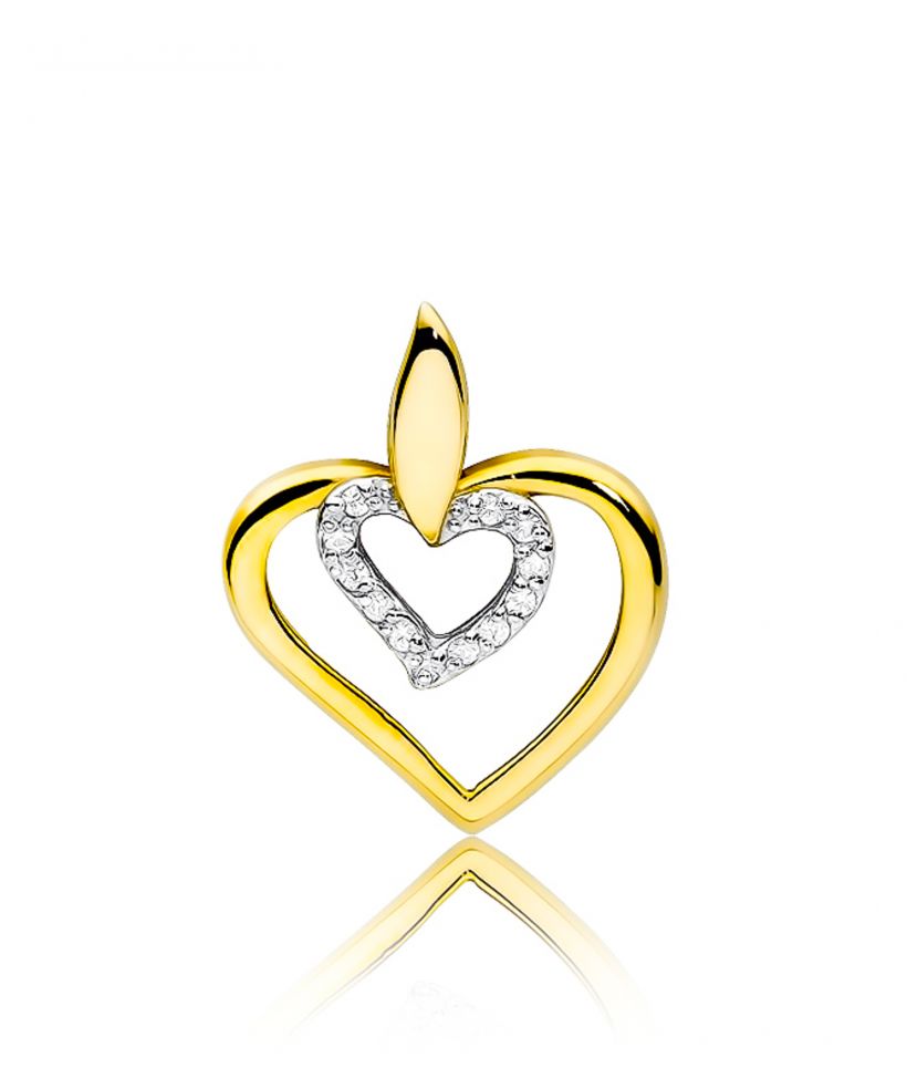 Zawieszka Bonore ze Złota próby 585 z diamentem 0,06 ct