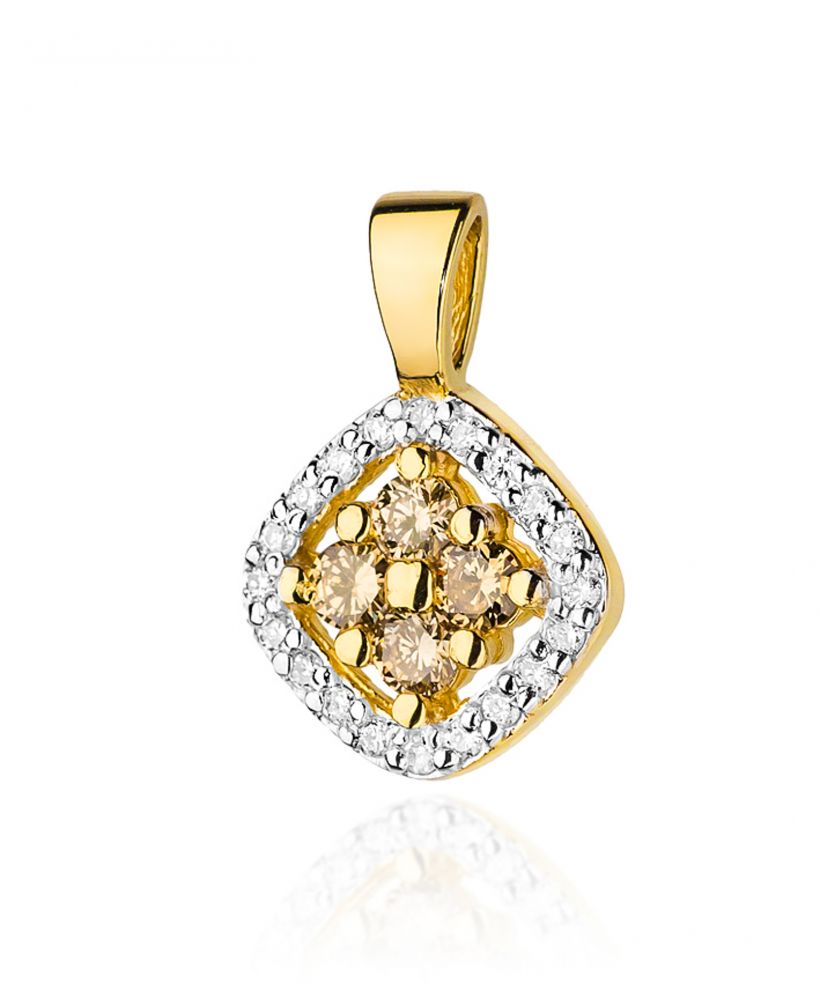 Zawieszka Bonore ze Złota próby 585 z brązowym brylantem 0,2 ct