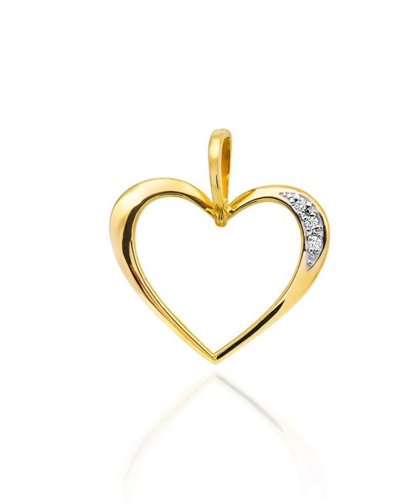 Zawieszka Bonore ze Złota próby 585 z diamentem 0,025 ct