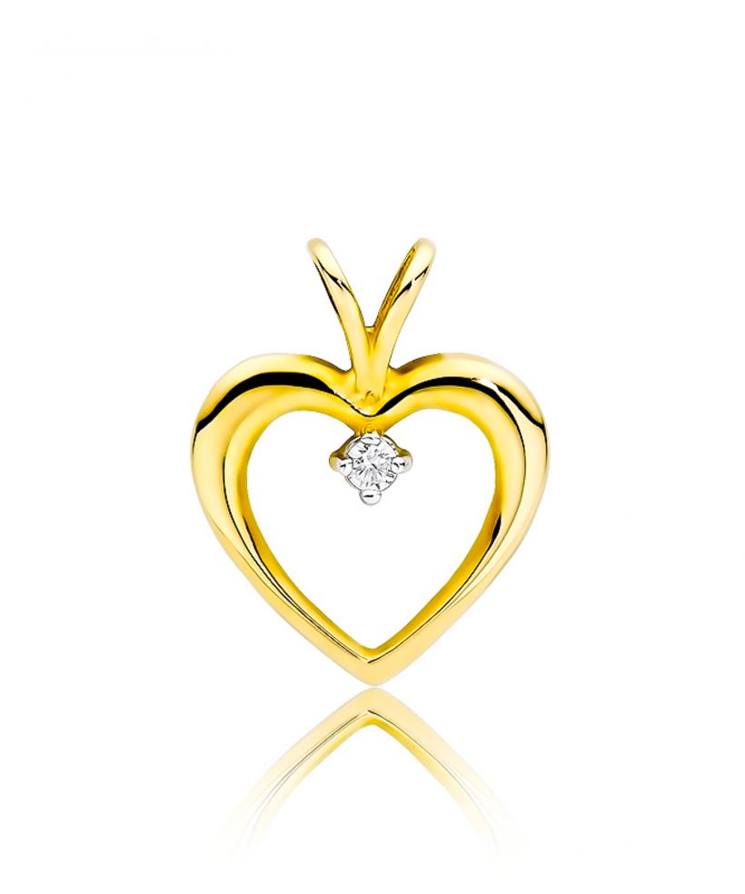 Zawieszka Bonore ze Złota próby 585 z diamentem 0,04 ct