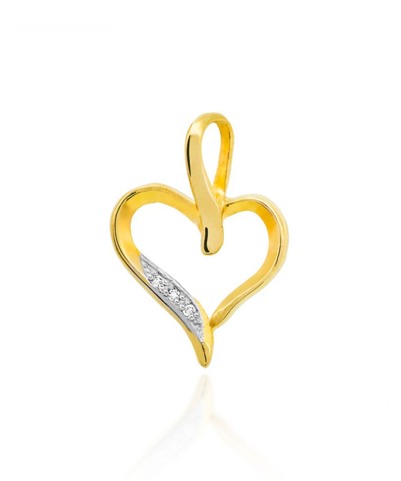 Zawieszka Bonore ze Złota próby 585 z diamentem 0,015 ct