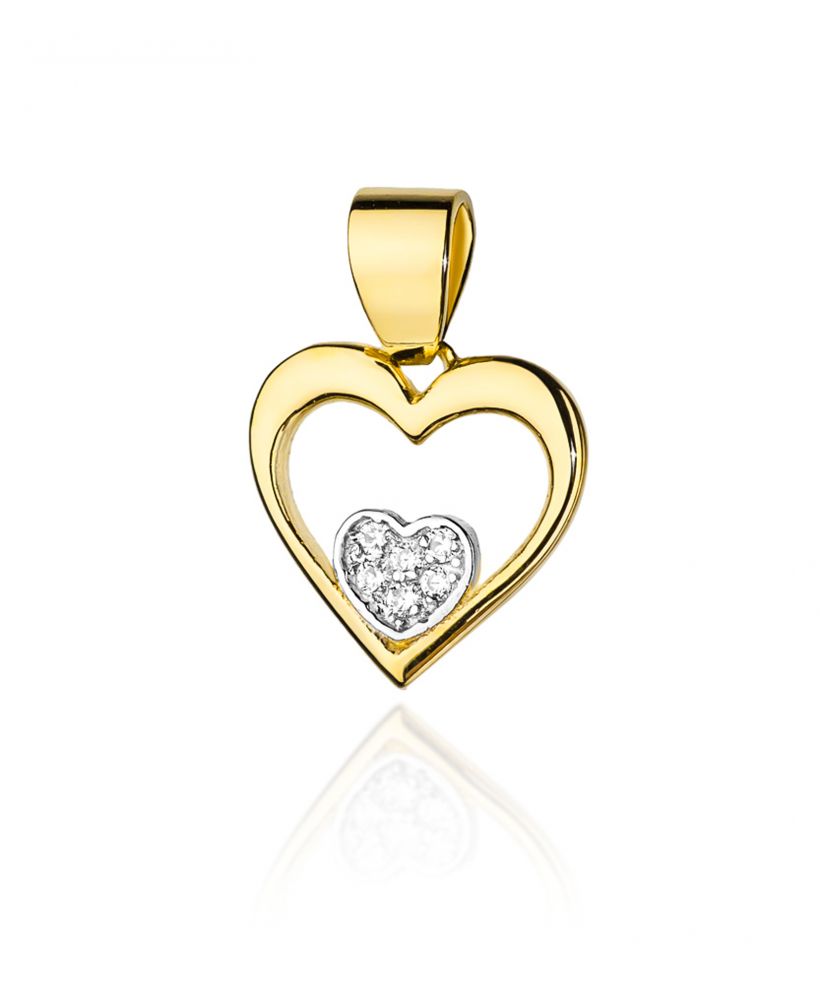 Zawieszka Bonore ze Złota próby 585 z diamentem 0,05 ct