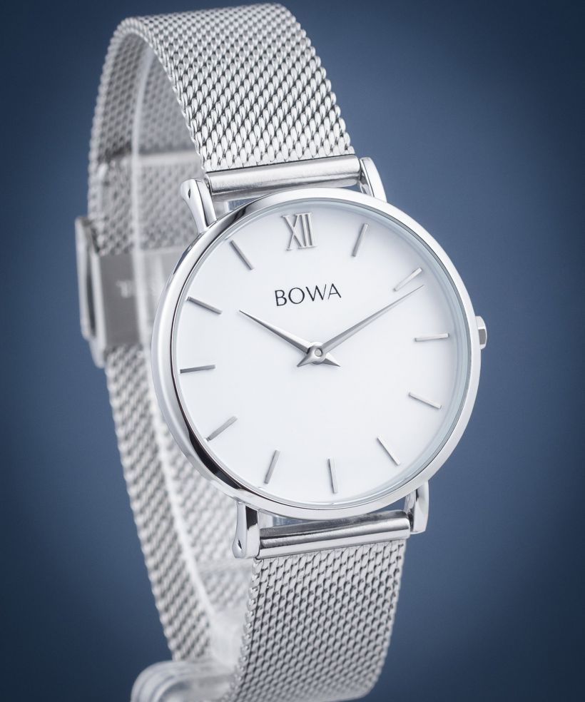 Zegarek damski BOWA London White Silver 33