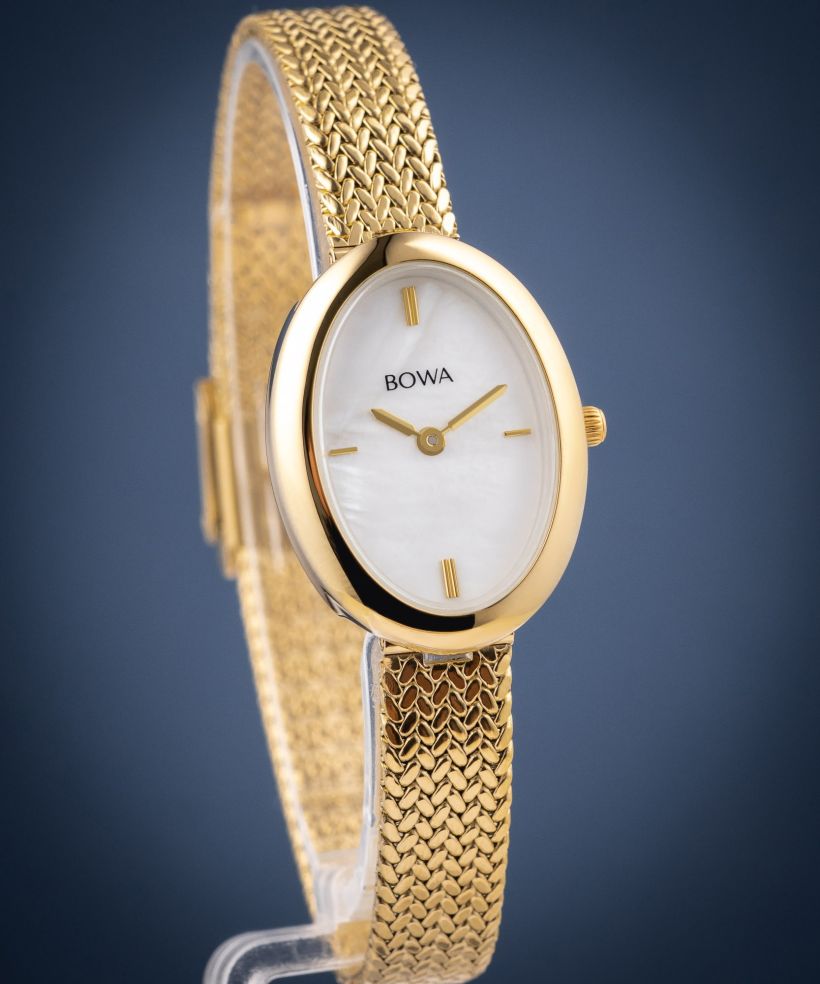 Zegarek damski BOWA Oslo Pearl-Gold Mesh 23