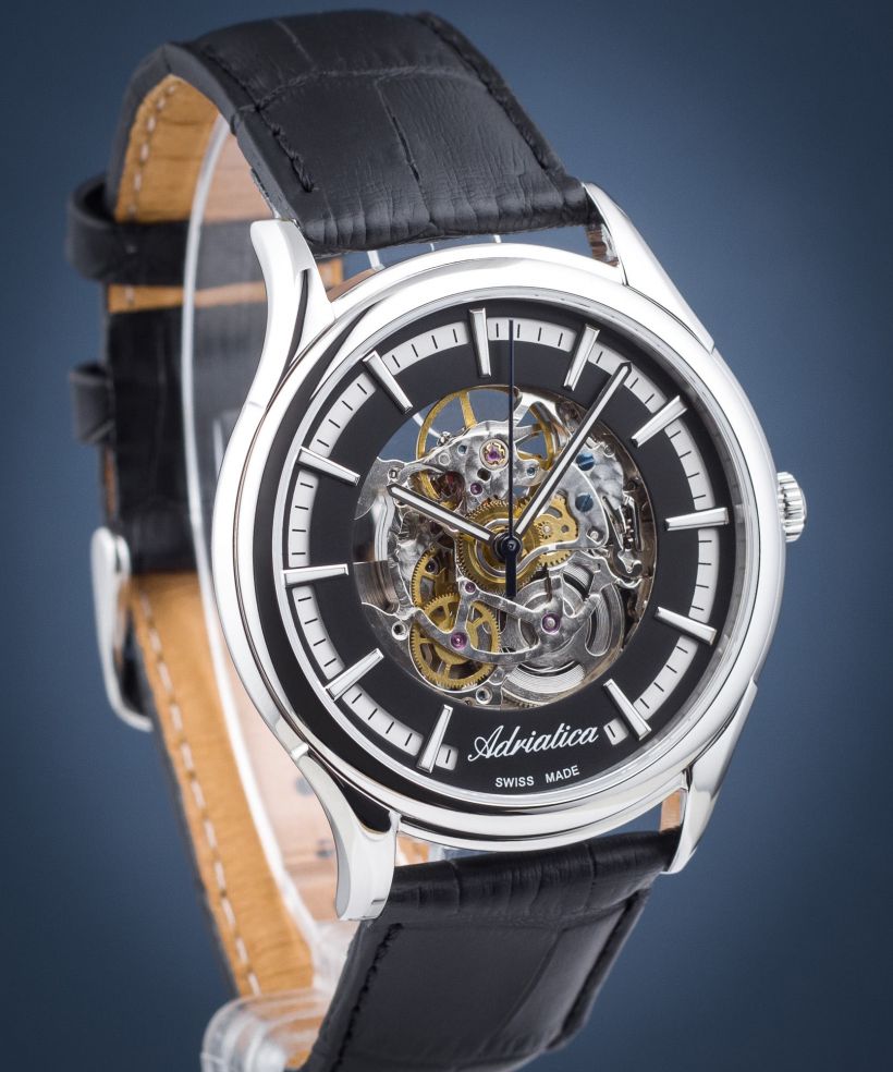 Zegarek męski Adriatica Automatic Skeleton SET