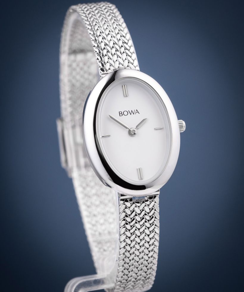 Zegarek damski BOWA Oslo White-Silver Mesh 23