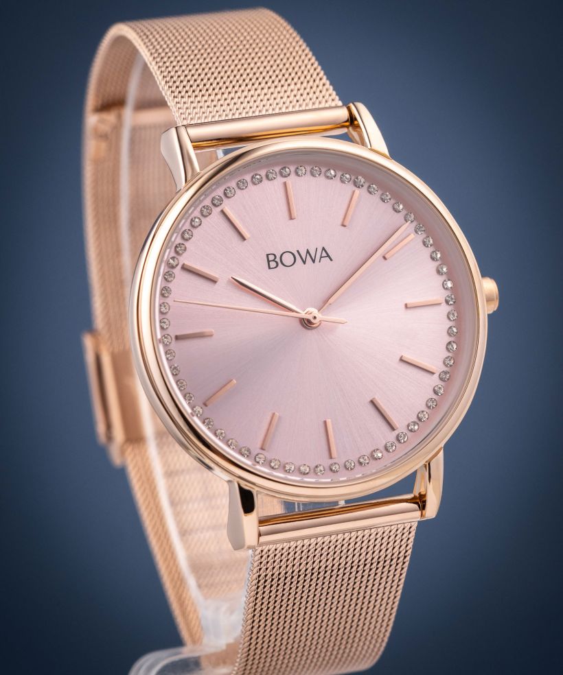 Zegarek BOWA Rio Full Rose Gold Mesh 38