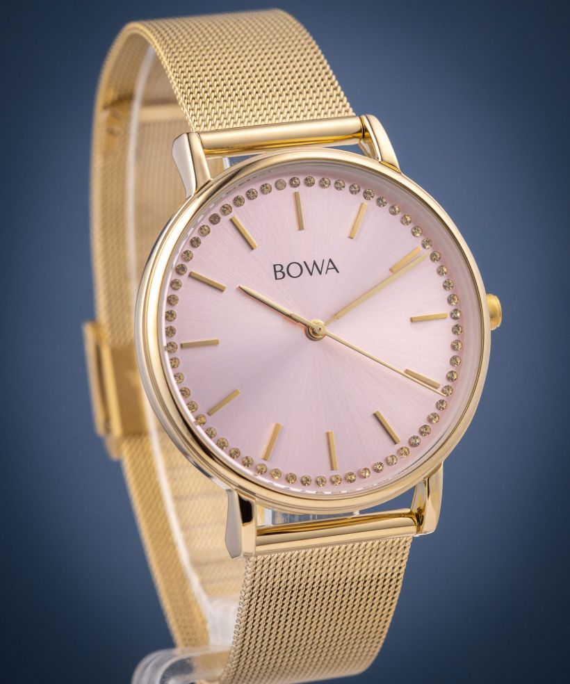 Zegarek BOWA Rio Rose-Gold Gold Mesh 38