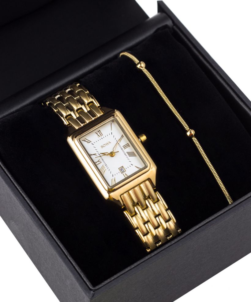 Zegarek damski BOWA Barcelona White Gold Steel 23 Gift Set
