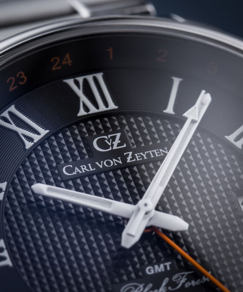 Zegarek męski Carl von Zeyten Rench Black Forest GMT Automatic