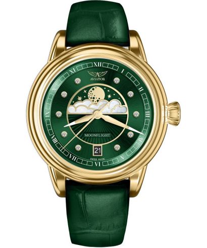 Zegarek damski Aviator Moonflight Diamonds Polska Edycja Limitowana 100 sztuk