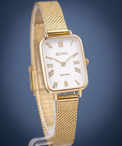 Zegarek damski BOWA Dubai White-Gold Mesh 20