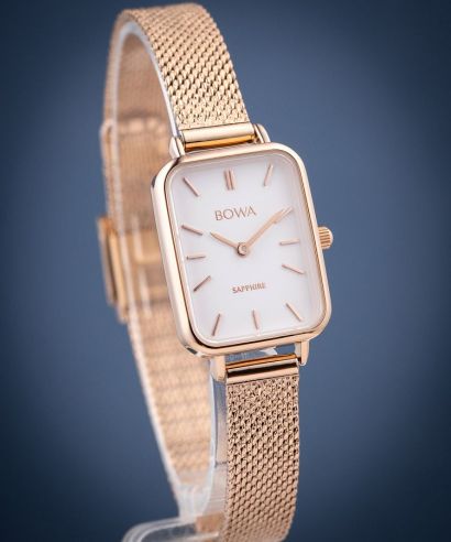 Zegarek damski BOWA Dubai White Rose-Gold Mesh 20