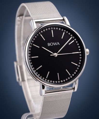 Zegarek BOWA Rio Black-Silver Mesh 38