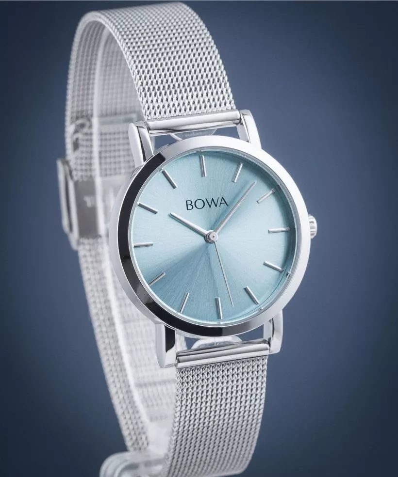 Zegarek damski BOWA Tokyo Ice-Blue Silver Mesh 33