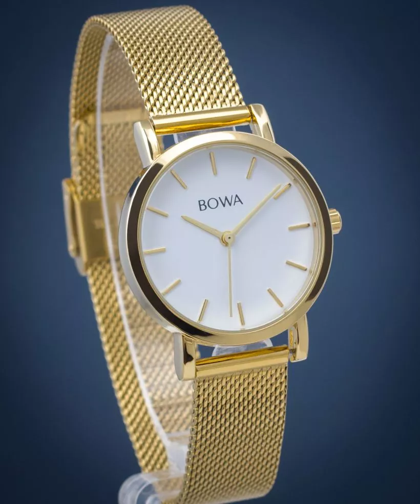 Zegarek damski BOWA Tokyo White-Gold Mesh 33