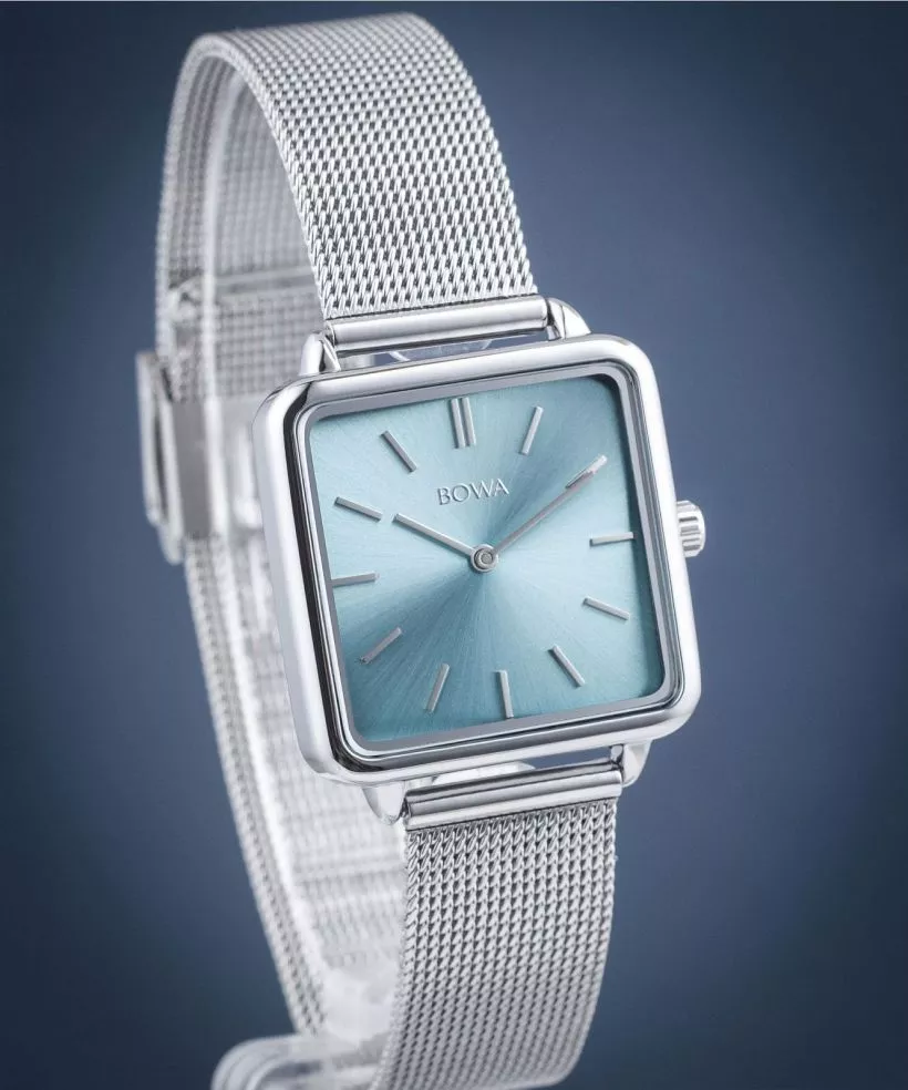 Zegarek damski BOWA Vienna Ice-Blue Silver Mesh 29