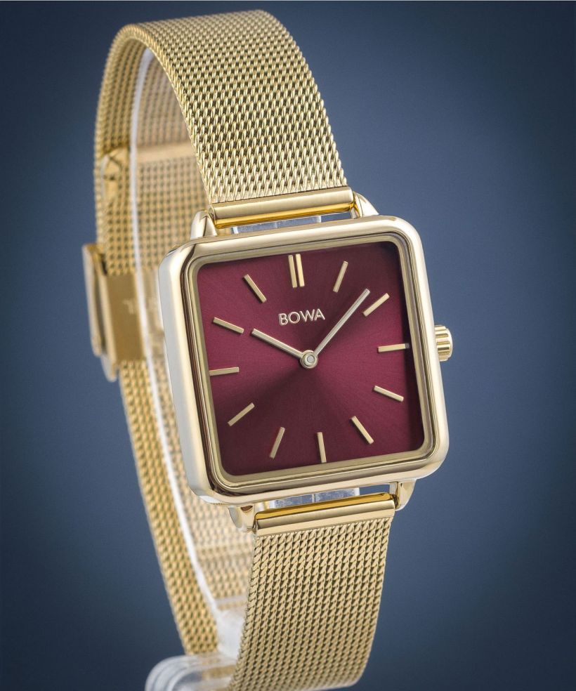 Zegarek damski BOWA Vienna Red Gold Mesh 29