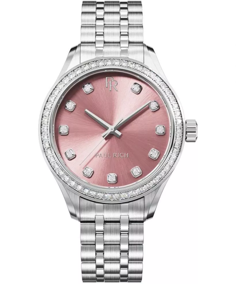 Zegarek damski Paul Rich Crystelle Silver Pink