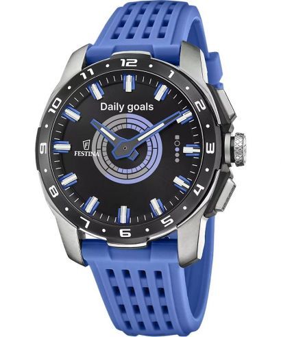 Zegarek Hybrydowy męski Festina Connected Full D Blue Titanium