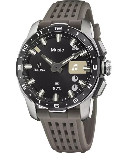 Zegarek Hybrydowy męski Festina Connected Full D Khaki Titanium