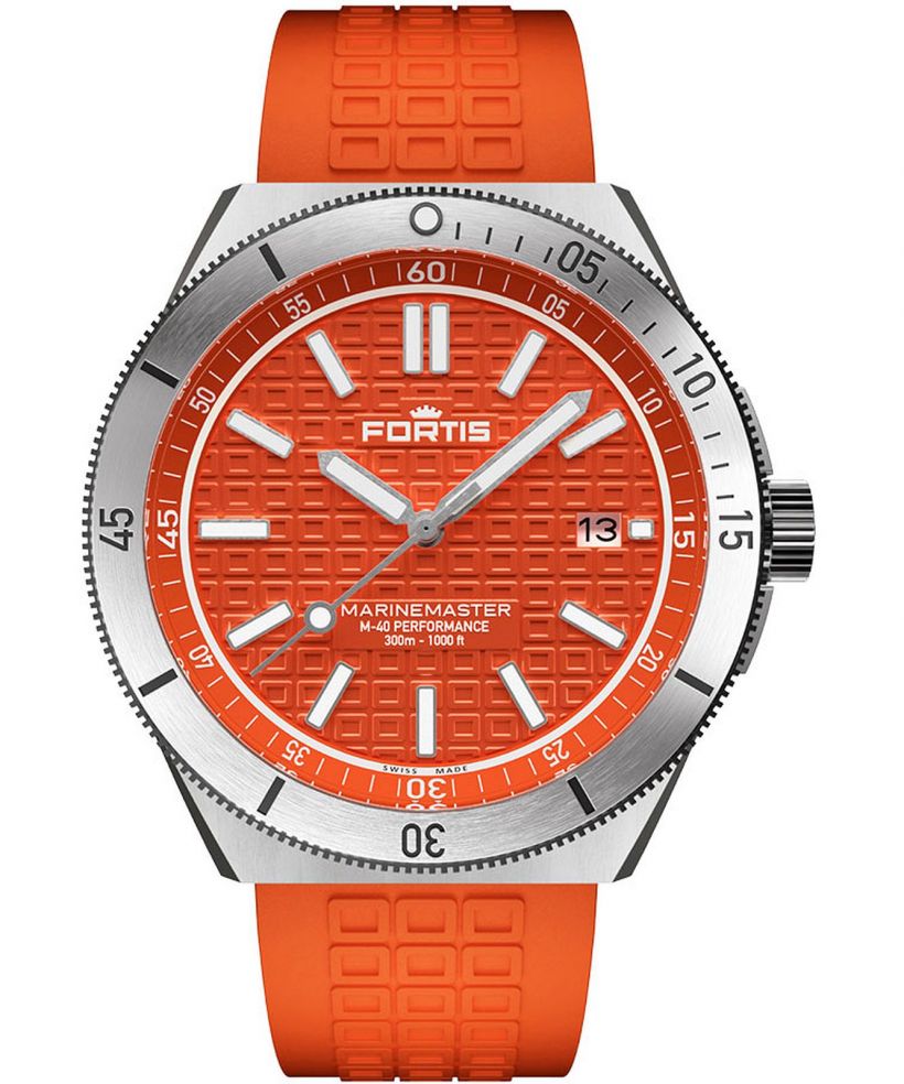 Zegarek Fortis Marinemaster M-40 Amber Orange Automatic