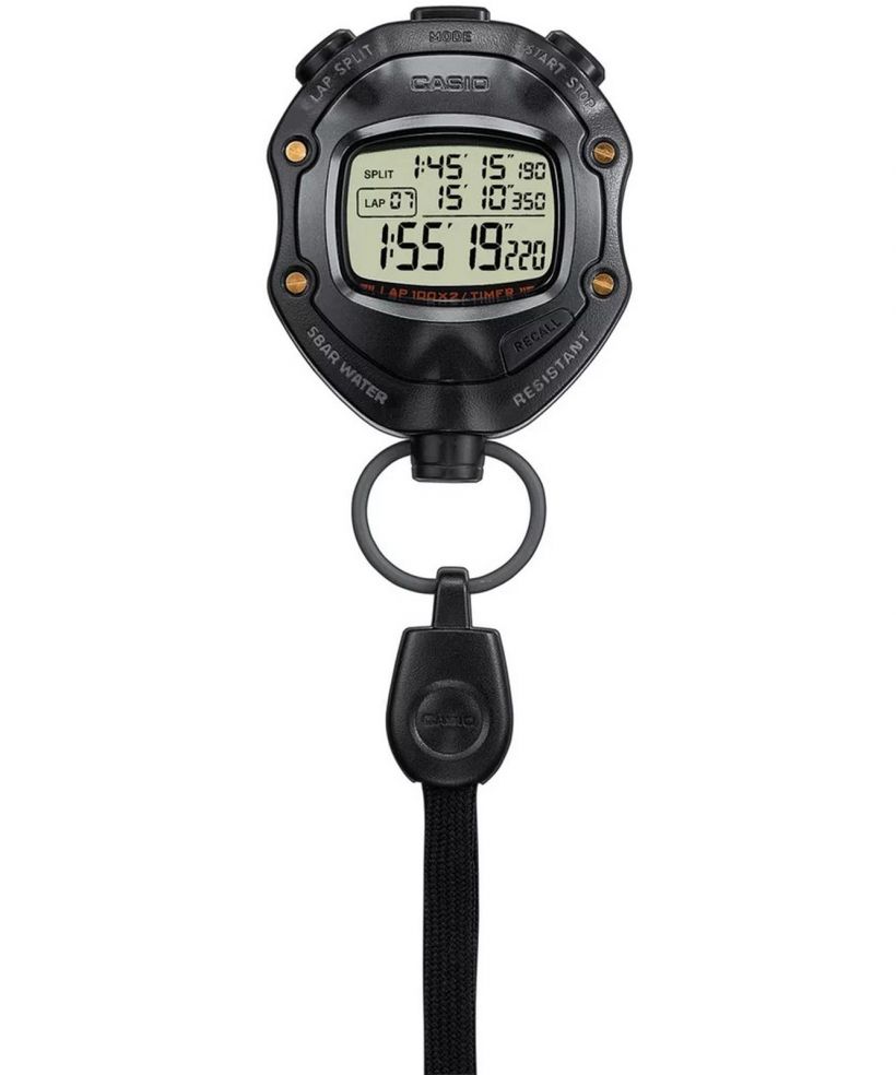 Zegarek kieszonkowy Casio Digital Black Stopwatch
